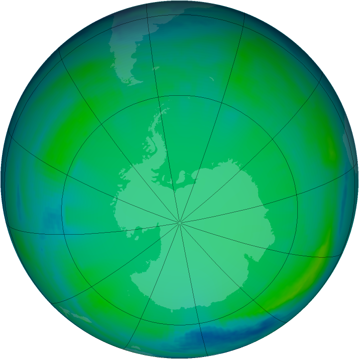 Ozone Map 1999-07-06
